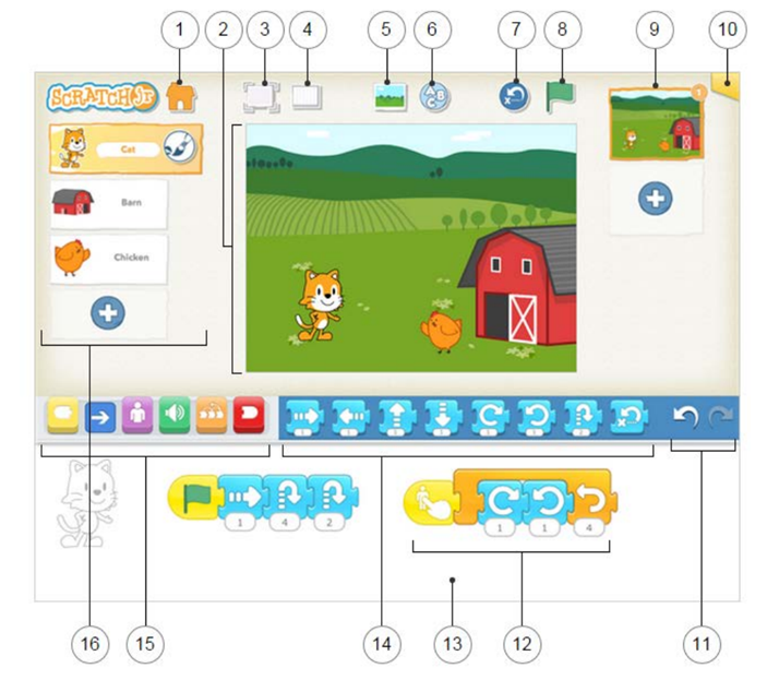 ScratchJr Interface